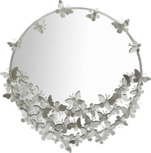 Nástěnné zrcadlo ve stříbrné barvě Mauro Ferretti Round Silver