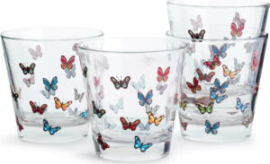 Sada 4 skleniček Sagaform Butterflies