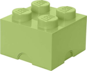 Světle zelený úložný box čtverec LEGO® LEGO