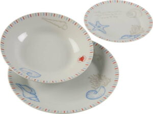 18dílná sada porcelánových talířů Versa Seafom VERSA