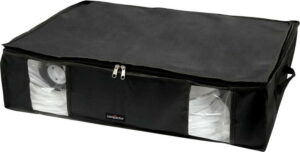 Černý úložný box na oblečení pod postel Compactor XXL Black Edition 3D