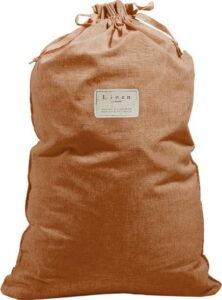 Látkový vak na prádlo s příměsí lnu Linen Couture Bag Terracota