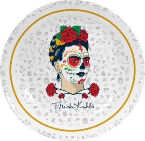 Nástěnný dekorativní keramický talíř Madre Selva Frida Sugar Skull Madre Selva