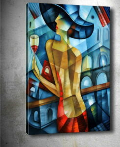 Obraz Tablo Center Cubistic Lady