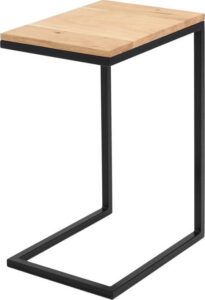 Odkládací stolek s černou konstrukcí Custom Form Lupe Custom Form