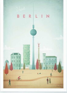Plakát Travelposter Berlin