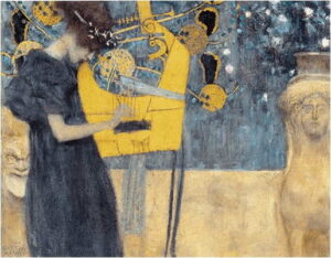 Reprodukce obrazu Gustav Klimt - Music
