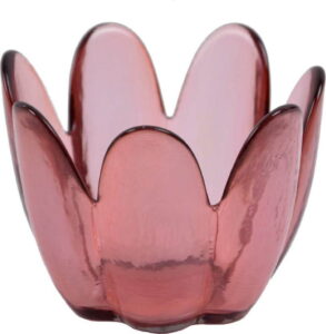 Růžová miska z recyklovaného skla Ego Dekor Brotes Ego Dekor