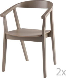 Sada 2 světle šedých jídelních židlí sømcasa Donna sømcasa