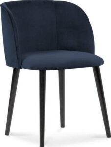 Tmavě modrá jídelní židle se sametovým potahem Windsor & Co Sofas Aurora Windsor & Co Sofas