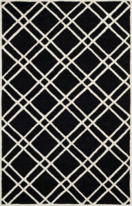 Vlněný koberec Safavieh Mati Black