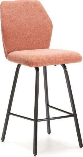 Barové židle v lososové barvě v sadě 4 ks 65 cm Bei – Marckeric Marckeric