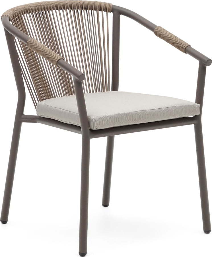 Béžová kovová zahradní židle Xelida – Kave Home Kave Home