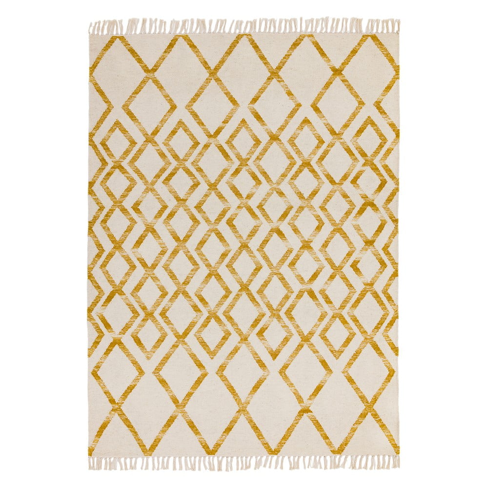 Béžovo-žlutý koberec Asiatic Carpets Hackney Diamond