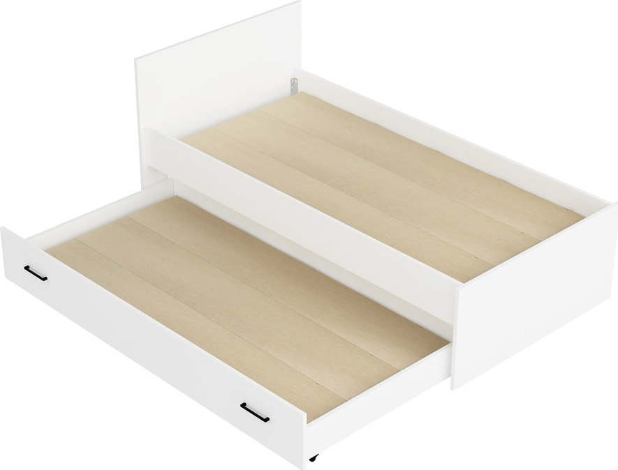 Bílá dětská postel s výsuvným lůžkem 90x190 cm Sofia – Kalune Design Kalune Design