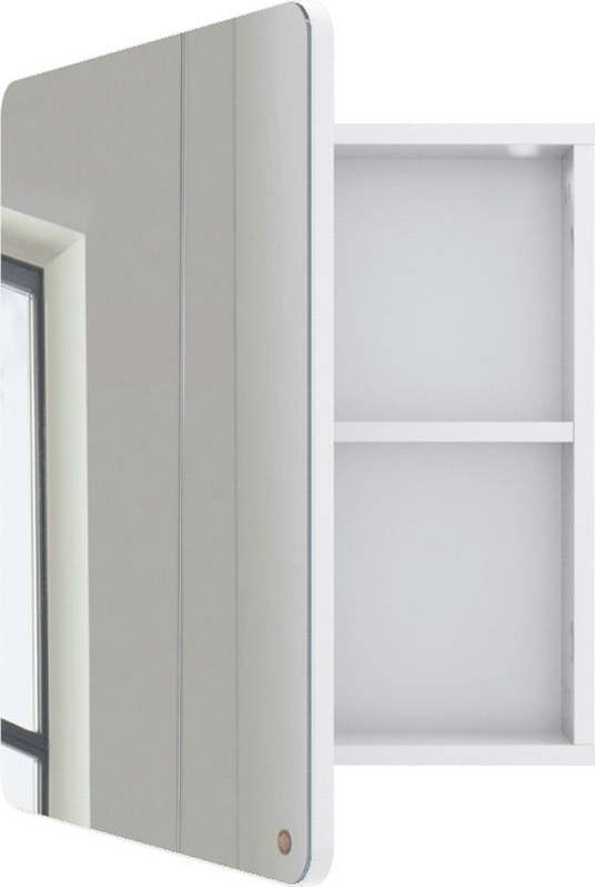Bílá závěsná koupelnová skříňka se zrcadlem 50x58 cm Color Bath – Tom Tailor Tom Tailor