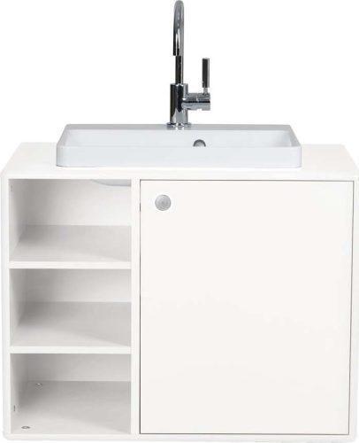 Bílá závěsná skříňka s umyvadlem bez baterie 80x62 cm Color Bath – Tom Tailor Tom Tailor