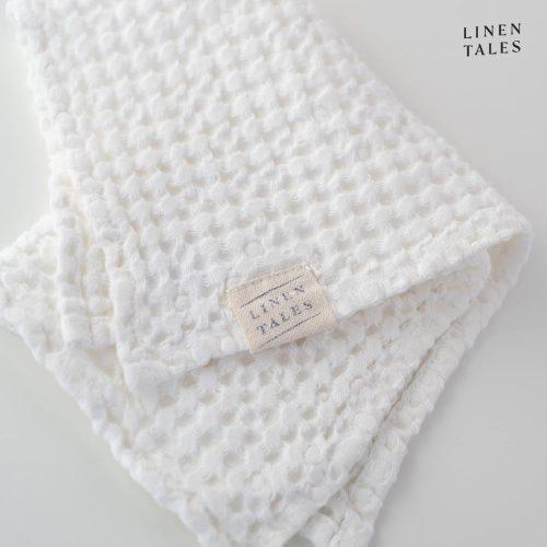 Bílý ručník 50x70 cm Honeycomb – Linen Tales Linen Tales