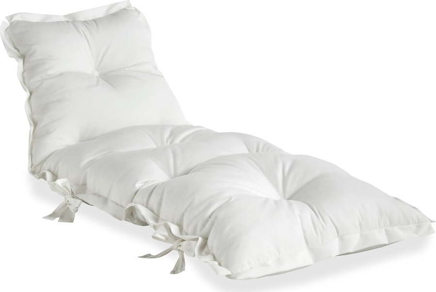 Bílý variabilní futon vhodný do exteriéru Karup Design OUT™ Sit&Sleep White Karup Design