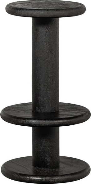 Černá barová židle z mangového dřeva 74 cm Kolby – WOOOD WOOOD