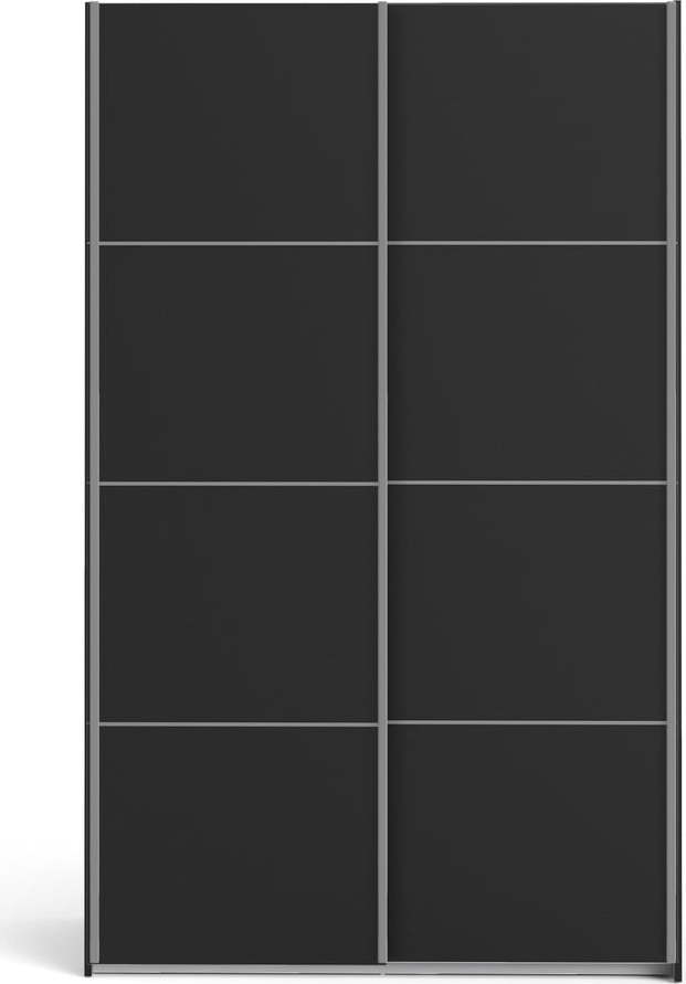 Černá šatní skříň 122x202 cm Verona - Tvilum Tvilum