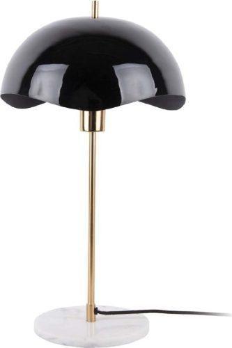 Černá stolní lampa (výška 56 cm) Waved Dome – Leitmotiv Leitmotiv