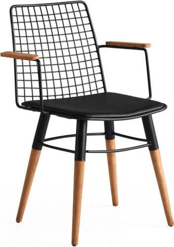 Černé kovové jídelní židle v sadě 2 ks Trend – Kalune Design Kalune Design