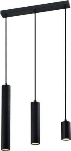 Černé závěsné svítidlo s kovovým stínidlem 6x46 cm Tubo – Candellux Lighting Candellux Lighting
