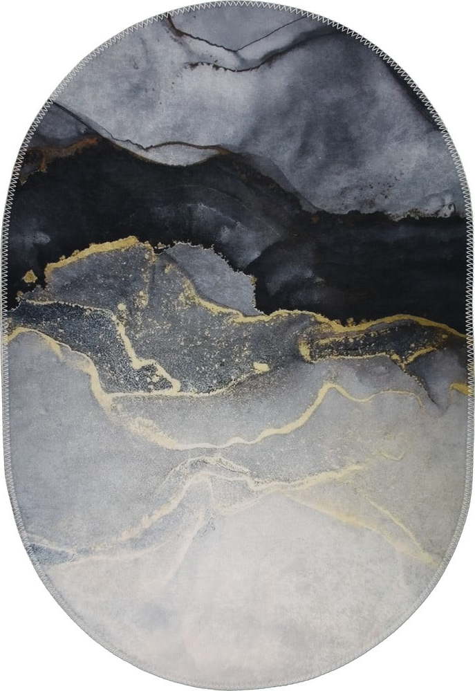 Černo-bílý pratelný koberec 60x100 cm – Vitaus Vitaus