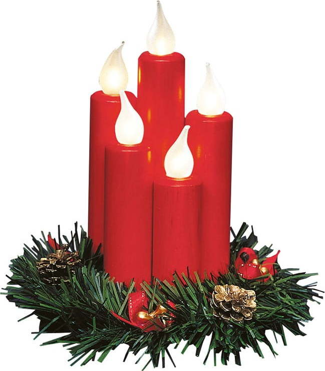 Červená světelná dekorace s vánočním motivem Hanna – Markslöjd Markslöjd