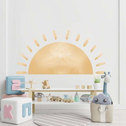 Dětská samolepka na zeď 155x75 cm Watercolor Sun – Ambiance Ambiance
