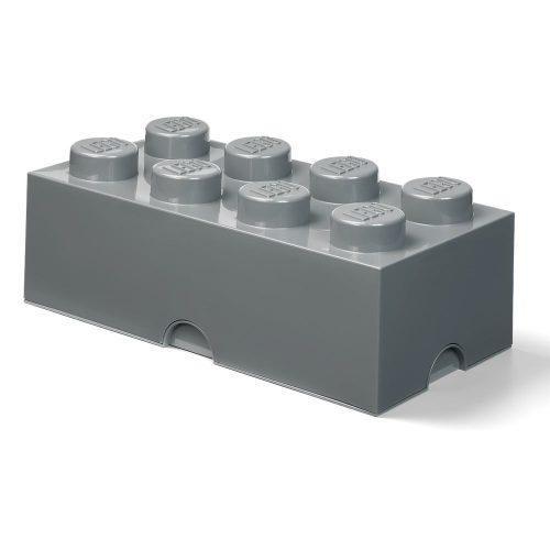 Dětský tmavě šedý úložný box LEGO® Rectangle LEGO