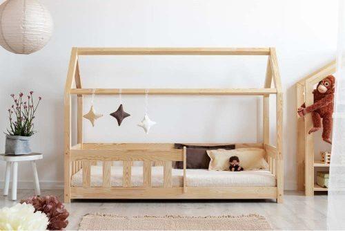 Domečková dětská postel z borovicového dřeva 120x200 cm Mila MBP - Adeko Adeko