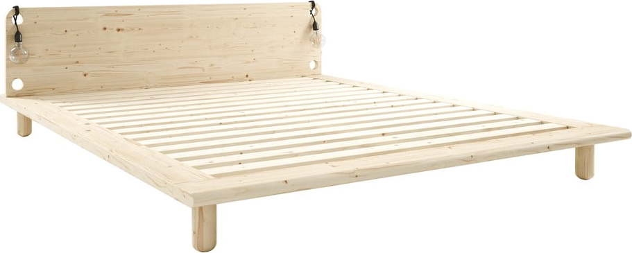 Dvoulůžková postel z borovicového dřeva s roštem 140x200 cm Peek – Karup Design Karup Design