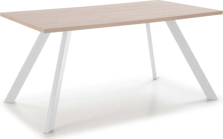 Jídelní stůl s deskou v dubovém dekoru 90x160 cm Liona – Marckeric Marckeric