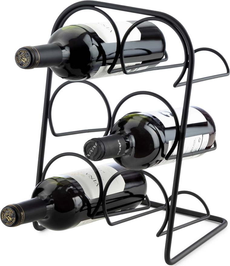 Kovový stojan na víno na 6 lahví – Compactor Compactor