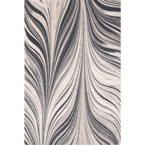 Krémovo-šedý vlněný koberec 200x300 cm Zebre – Agnella Agnella