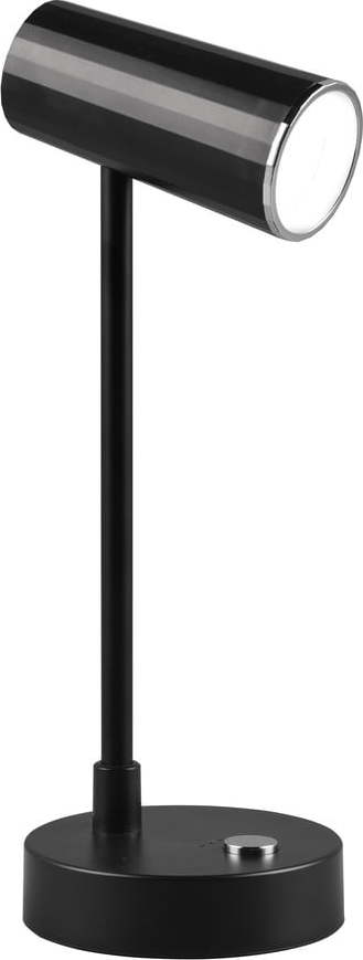 Leskle černá LED stmívatelná stolní lampa (výška 28 cm) Lenny – Trio TRIO