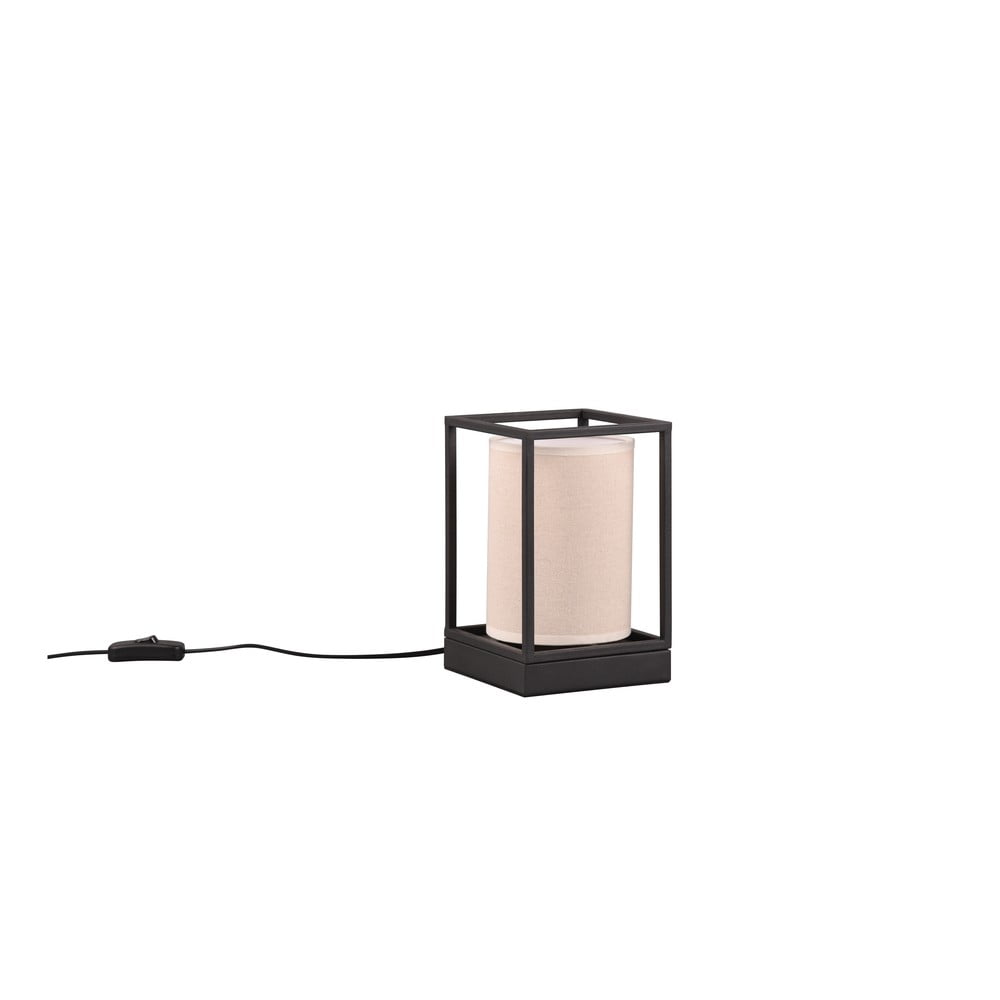 Matně černo-béžová stolní lampa (výška 22 cm) Ross – Trio TRIO