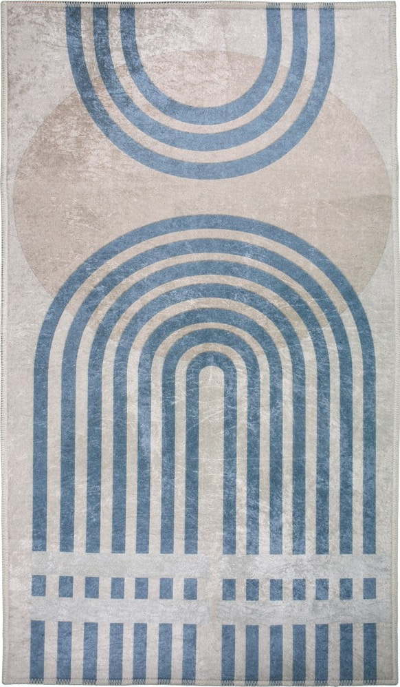 Modrý/šedý koberec 80x50 cm - Vitaus Vitaus
