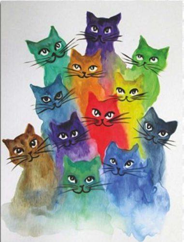Obraz na plátně Happy Cats