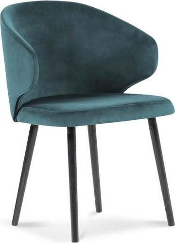 Petrolejově modrá jídelní židle se sametovým potahem Windsor & Co Sofas Nemesis Windsor & Co Sofas