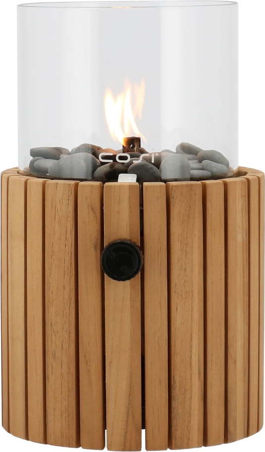 Plynová lampa z teakového dřeva Cosi Scoop Timber
