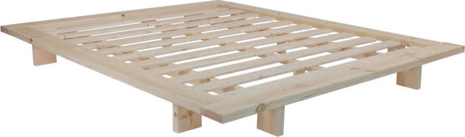 Dvoulůžková postel z borovicového dřeva s roštem 140x200 cm Japan – Karup Design Karup Design