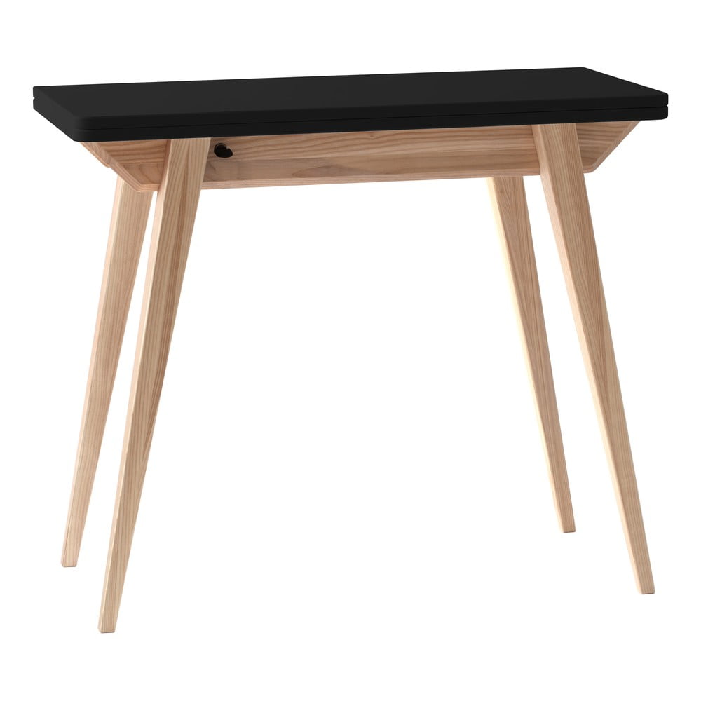 Přírodní konzolový stolek s černou deskou 45x90 cm Envelope – Ragaba Ragaba