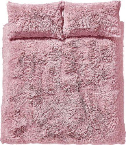 Růžové prodloužené povlečení na dvoulůžko 230x220 cm Cuddly Deep Pile - Catherine Lansfield Catherine Lansfield