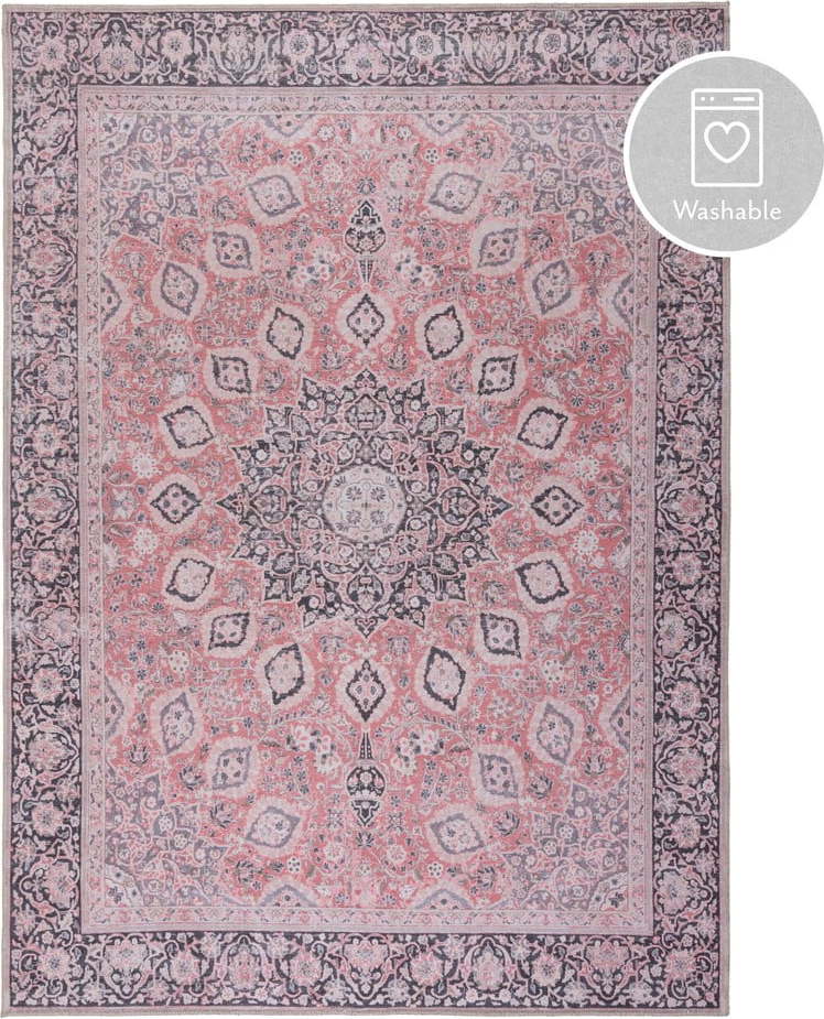 Růžový pratelný koberec 120x170 cm FOLD Somerton – Flair Rugs Flair Rugs