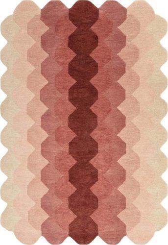 Růžový vlněný koberec 160x230 cm Hive – Asiatic Carpets Asiatic Carpets