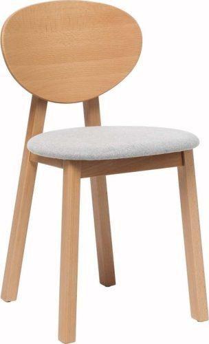 Sada 2 bukových jídelních židlí se šedým sedákem Bonami Selection Milo Bonami Selection