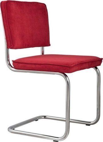 Sada 2 červených židlí Zuiver Ridge Rib Zuiver